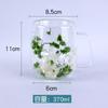 Ins Creative Wind Dried Flower Dupla camada alta borossilicato copo de vidro Household Flower Show Cup Mark Coffee Milk Juice Water Cup