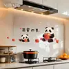 Pegatinas anti-manchas de aceite para cocina, resistentes al fuego, resistentes a altas temperaturas, papel tapiz transparente electrostático, impermeable, película de pared engrosada para pared de campana extractora