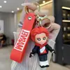 Llavero de Spider-Man, colgante de figura creativa de Capitán América, decoración para mochila de niños, pequeño regalo para llaves de coche