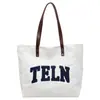 Bolsa de ombro grande para o dia a dia de mulheres, novo estilo 2025, bolsa tote de lona casual para estudantes universitários