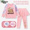 2025 Nuevo Traje de Baño Kapibala para Niñas de Manga Larga con Pantalones Divididos para Proteger del Sol