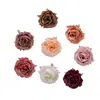Cabezas de Flores de Rosa Glaseadas Flores Artificiales Fabricante Flores Falsas Plantas Verdes Venta al por Mayor Decoración de Bodas Manualidades Estilo Ins Transfronterizo