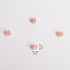 Simisi 1cm Adornos de Flores Rosas de Cinco Puntas Hechas a Mano Cinta de Rosa DIY Flor Pequeña Acabada Accesorios Decorativos para Ropa