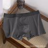 Venda de Liquidação Autêntica Cueca Boxer Masculina de Algodão Puro Sem Costura com Forro Interno Antibacteriano de Grafeno