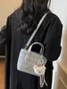 Bolsas de Moda Transfronterizas 2025 Otoño Nuevo Estilo Bolso Cubo Contraste Retro Bolso de Hombro para Salir Bolso Cruzado para Mujer