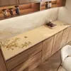 Nuevo mantel para aparador estilo chino, impermeable y a prueba de aceite, alfombrilla lavable de cuero para mesa de zapatero de entrada, alfombrilla protectora para mesa de mueble de TV