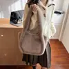 Bolso de Felpa con Estampado de Leopardo Nuevo 2025, Bolso de Hombro Grande de Moda y Casual, Bolso Tote Versátil, Bolso Peludo para Mujer