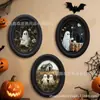Decoración Colgante de Madera para Pared con Paisaje de Fantasmas de Halloween Transfronterizo, Decoración para Hogar y Dormitorio