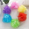 Pequeña colorida 10g bola de baño ducha espumosa exfoliante flor de baño productos de baño regalo frotar burbujas ecológico