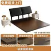 Cama Colgante de Hierro Forjado con Estructura de Acero al Carbono, Cama Matrimonial con Tapicería Suave tipo Oreja de Elefante, Cama Colgante de Hierro Reforzada y Espesa para Dormitorio Principal