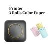 Nova Mini Impressora Térmica de Etiquetas para Corrigir Erros, Pequena Impressora de Etiquetas Fotográficas Sem Fio Bluetooth para Código de Barras