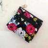 Monedero estilo coreano para mujer, de tela, de mano, pequeño, de tela, mini, de tela de algodón y lino, tarjetero, pequeño, fresco, de lona, bolso de mano pequeño