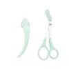 Set de Cortapelos de Cejas en Forma de Media Luna para Principiantes, Herramienta Segura de Microdistancia Antiarañazos para Recortar Cejas, Set de Herramientas de Belleza