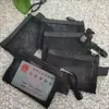 Bolsa organizadora de viaje transfronterizo, bolsa de malla transparente para cosméticos, bolsa de aseo portátil y simple, estuche para labiales de gran capacidad