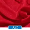 Tecido de veludo dourado de largura ampla de 2m, tecido decorativo de veludo vermelho espessado para cortinas, toalhas de mesa, cortinas de palco e capas de poeira