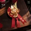 Ramilletes para Novio y Novia para Bodas, Juegos a Juego para los Padres de Ambas Partes, Miembros de la Familia, Padrinos de Boda y Damas de Honor, Broches Sencillos