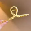 Primavera 2025 Yiwu Liga Galvanizada Laço Presilha Tubarão Grande Grampo Estilo Coreano Fresco e Doce Acessório de Cabelo
