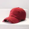 Gorra de Béisbol Vintage Distintiva Desgastada Rota Estilo Coreano para Mujer Tendencia Primavera y Verano Protección Solar Gorra Suave Superior Gorra de Moda Versátil