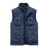 [8898] Chaleco de doble cara grueso con forro polar para hombre de otoño e invierno, chaleco para hombre de mediana edad y mayor, chaleco para hombre al por mayor