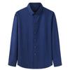 Camisa de manga larga holgada informal de jacquard para hombre, nueva y de moda, de otoño, talla grande, para hombre, talla grande