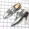 Sapatos de Couro Masculinos para o Verão, Respiráveis, Estilo Coreano, Modernos, Estilo Britânico, Versáteis, Sapatos Masculinos Cor Dourada, Estilo Influenciador de Boate, Sapatos Modernos de Tamanho Grande