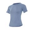 Camiseta Deportiva de Running para Mujer de Manga Corta con Paneles de Malla, Top de Entrenamiento Fitness Elástico de Secado Rápido de Verano