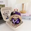 Conjunto de ropa para muñeca Labubu vintage de barbería, compatible con muñecas Labubu de 1ª, 2ª y 3ª generación, incluye un chal y una chaqueta de repuesto