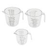 Vaso medidor de plástico transparente con escala cocina 300/600/1000ml vaso medidor para hornear vaso medidor PS engrosado cilindro medidor