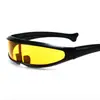 Gafas de Sol Integradas X-Men Transfronterizas Europeas y Americanas Gafas para Deportes al Aire Libre Gafas Punk de Alienígena Espacial Láser