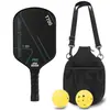 Raquete de Pickleball de Fibra de Carbono T700 Toray Textura de Tecido de Grafite Fosca 16mm de Espessura Competição Fibra de Carbono