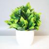 Plantas Simuladas de Venta Caliente Transfronteriza, Plantas Falsas, Plantas Verdes, Decoración Interior y Exterior Plástico Macetado Eucalipto Plantas Pequeñas en Maceta