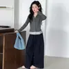 Conjunto de Dos Piezas para Niña Estilo Coreano Nuevo Primavera y Otoño 2026: Conjunto Casual de Primavera con Top Estampado Floral y Pantalones de Pierna Ancha
