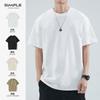 Nueva camiseta de manga corta de color sólido para hombre, marca de moda ins, hip-hop europeo y americano, cuello redondo, camiseta interior, chaqueta de verano de manga corta al por mayor