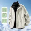 Nova Jaqueta Patchwork Color Block Xadrez Primavera Outono para Homens e Mulheres Jaqueta com Gola Alta Estilo College Roupa Externa Versátil Compra em Grupo Transfronteiriça