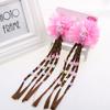 Peluca Trenza Infantil Horquilla Cadena para la Frente de Princesa Accesorios para el Cabello para Actuación Flor para la Cabeza Horquilla de Dibujos Animados para Niña