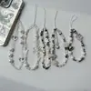 Pulsera Creativa de Cristal Perla Lazo Lanyard para Teléfono Decoración de Accesorio de Teléfono Estilo Ins Encanto de Teléfono Yiwu