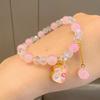 Explosiones de Celebridades de Internet Nuevo Pulsera de Estudiante Sanrio Dibujos Animados para Niños Cristal Transparente Hielo Perro Canela Kulomi Pulsera