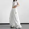 Impresionantes Pantalones Paracaídas Plisados de Cimitarra Nuevos para Primavera/Verano 2026 para Mujer, Corte Holgado para Personas Altas, Pantalones Únicos de Pierna Ancha para Bailar