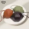 Bolso Creativo 2025 Nuevo Distintivo Moderno Bolso de Hombro Hortensia Color Sólido Alta Textura Tejido a Mano Bolso Cruzado