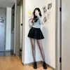 Subcultura Gótica Oscura Europea y Americana Encaje Sexy Dulce Genial Y2K Vestido Lolita Rojo y Negro Disfraz para Actuación de Canto
