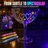 Marcador fluorescente UV de 12 colores transfronterizo, bolígrafo de pintura que revela color con luz negra, juego de pintura para graffiti DIY con efecto luminoso