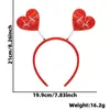 Amazon Diadema Día de San Valentín Tocado de Pluma Roja Suministros para Fiesta de Bodas Diadema de Polvo Dorado Amor Pasador Accesorios para el Cabello