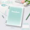 Cuaderno de Hojas Sueltas con Gradiente Cuaderno para Estudiantes de Secundaria B5 Libro de Palabras en Inglés Cuaderno de Ejercicios de Cuatro Líneas y Tres Marcos