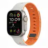Adequado para pulseira de relógio de silicone Apple iWatch com padrão de onda magnética, fecho respirável, feito sob medida na fábrica S12