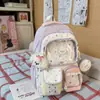 Set de Mochila Bicolor Modelo Nuevo Primavera 2026 para Estudiantes de Primaria y Secundaria, Bolsa de Tutoría de Estilo Alto Dopamina para Estudiantes de Secundaria