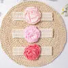 Diadema de Encaje Transfronteriza para Recién Nacidos Linda Flor Elástica para Cabeza de Bebé con Protección de Fontanela Joyería Infantil Europea y Americana