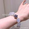 Cuentas de copo de nieve con incrustaciones de circonita de galvanoplastia de alto color, cuentas de caja mágica, accesorios de joyería de pulsera de cristal DIY