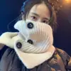 Mismo estilo que Xiaohongshu estilo ins bufanda conveniente para mujer estilo coreano bufanda tejida invierno cálido grueso chal versátil Moda