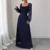 Vestidos Transfronterizos Europeos y Americanos Primavera/Verano 2026 Elegantes y con Estilo Vestido Largo de Manga Larga de Gama Alta Ropa para Mujer Amazon Mujer