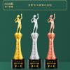 Competencia de Equipo Creativo Bádminton Femenino Madera Nuevo Trofeo de Cristal Oro, Plata, Bronce En Stock Medalla Grabado Producción